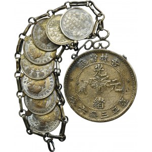 Decoration made of 19th century coins