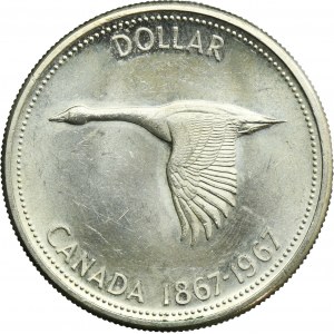 Canada, Elizabeth II, 1 Dollar Ottawa 1967 - Confederation