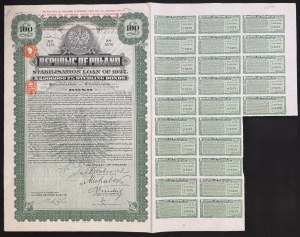 7% Stabilization Loan 1927, pound tranche, £100 bond