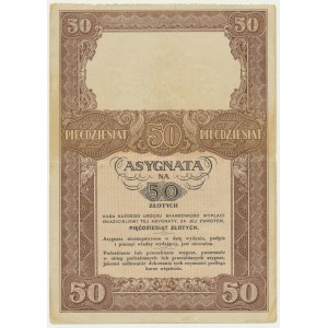Asygnata na 50 złotych 1939, Seria B