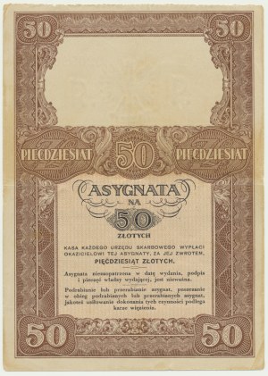 Assignment for 50 gold 1939, Series B