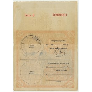 Asygnata na 50 złotych 1939, Seria B