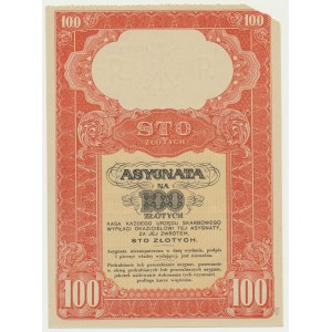 Asygnata na 100 złotych 1939, Seria A