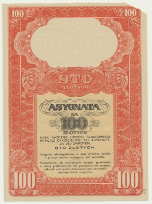 Assignment for 100 gold 1939, Series A