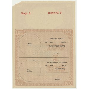 Asygnata na 100 złotych 1939, Seria A