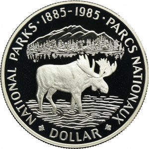 Canada, Elizabeth II, 1 Dollar Ottawa 1985 - National Parks