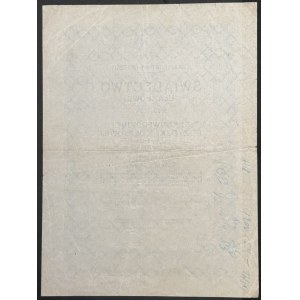 5% Konwersyjna Pożyczka Kolejowa 1926, świadectwo ułamkowe 3,75 zł