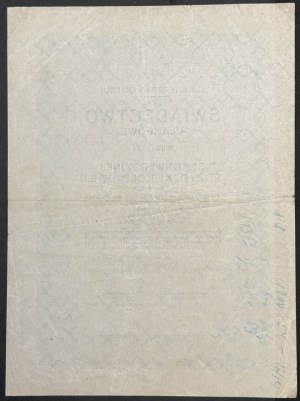 5% Conversion Railway Loan 1926, fractional certificate 3.75 zlotys