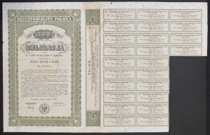 3% State Land Pension 1936, Series II, Bond 500 PLN