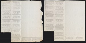 3% Treasury bill 1937, bonds of 100 and 1,000 zlotys - set of 2 pieces.