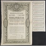 5% Krótkoterminowa Wewnętrzna Pożyczka Państwowa 1920, obligacje 100, 500 oraz 1.000 mkp