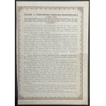 5% Państwowa Pożyczka Konwersyjna 1924/1926 - komplet nominałowy świadectw ułamkowych i obligacji