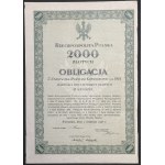 5% Państwowa Pożyczka Konwersyjna 1924/1926 - komplet nominałowy świadectw ułamkowych i obligacji