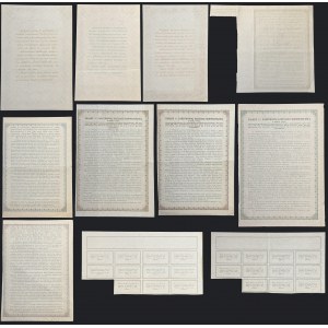 5% Państwowa Pożyczka Konwersyjna 1924/1926 - komplet nominałowy świadectw ułamkowych i obligacji