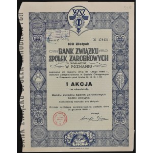 Bank Związku Spółek Zarobkowych S.A. w Poznaniu, 100 zł 1935