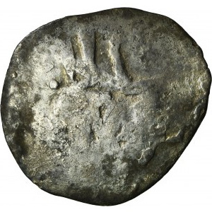 Severia, Denarius, Gediminas Column countermark, minted on a Tatar coin - VERY RARE