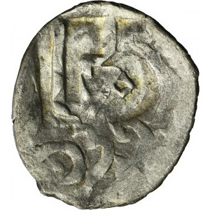 Severia, Denarius, Gediminas Column and little letter g countermarks, minted on a Tatar coin