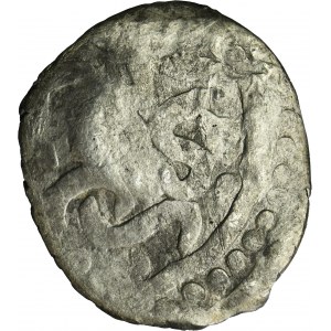 Severia, Denarius, Gediminas Column and little letter g countermarks, minted on a Tatar coin