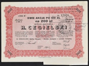 H. Cegielski S.A., 2 x PLN 100 1929