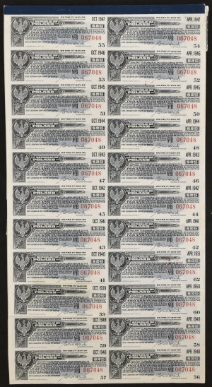 6% Pożyczka Dolarowa 1920, skonwertowana na 4,5%, obligacja $100