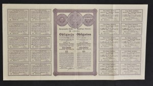 8% Państwowa Pożyczka Złota 1922, obligacja 10.000 mkp / 10 zł