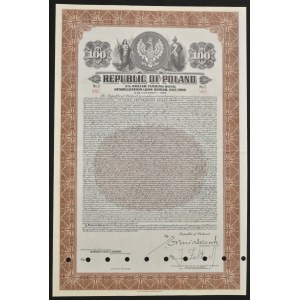 3% Pożyczka Dolarowa Fundingowa, Seria Stabilizacyjna 1937, obligacja na $100