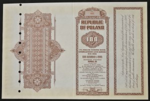 3% Funding Dollar Loan, Stabilization Series 1937, $100 bond