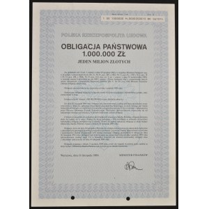 Obligacja Państwowa 1989, 1.000.000 zł