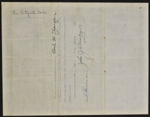 The Chicago Live Stock Exchange - membership certificate