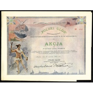 Polski Glob Towarzystwo Transportowo-Handlowe S.A., 500 mkp 1920