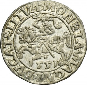 Sigismund II August, 1/2 Groschen Vilnius 1551 - LI/LITVA