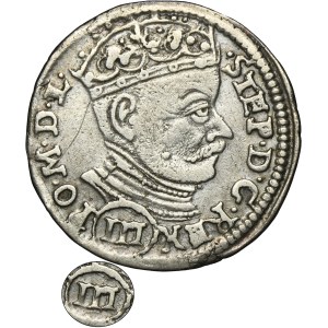 Stefan Batory, Trojak Wilno 1581 - RZADKI, III w okrągłej tarczy