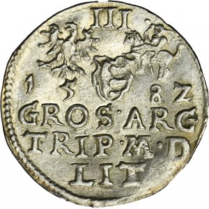 Stefan Batory, Trojak Wilno 1582 - L/LIT