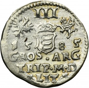 Stephan Bathory, 3 Groschen Vilnius 1585