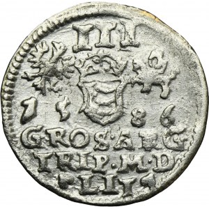 Stephen Bathory, 3 groschen Vilnius 1586