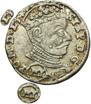 Stephen Bathory, 3 Groschen Vilnius 1582 - RARE, III in round shield