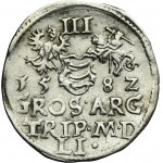 Stephen Bathory, 3 Groschen Vilnius 1582 - L/LI - RARE
