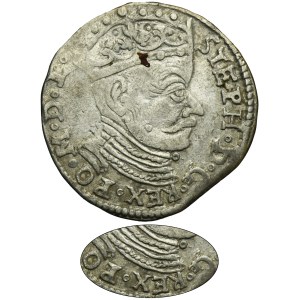 Stephen Bathory, 3 Groschen Vilnius 1581 - VERY RARE