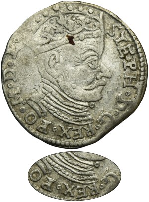 Stephen Bathory, 3 Groschen Vilnius 1581 - VERY RARE, STEPH