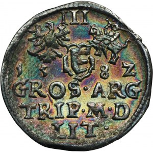 Stefan Batory, Trojak Wilno 1582 - L/LIT