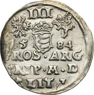 Stephen Bathory, 3 Groschen Vilnius 1584 - decorative armor
