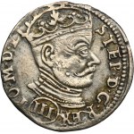 Stephen Bathory, 3 Groschen Vilnius 1580 - III in round shield