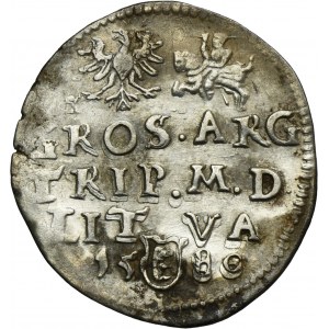 Stephen Bathory, 3 Groschen Vilnius 1580 - III in round shield
