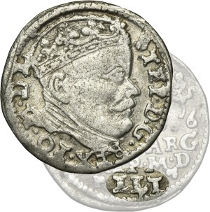 Stephen Bathory, 3 groschen Vilnius 1586 - LLT on the reverse