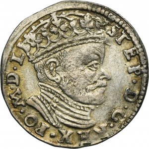 Stephen Bathory, 3 Groschen Vilnius 1584 - leaves next to LIT