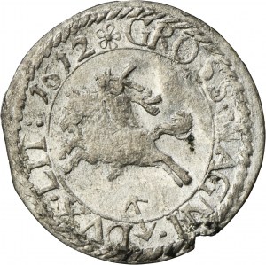 Sigismond III Vasa, centime de Vilnius 1612 - TRÈS RARE