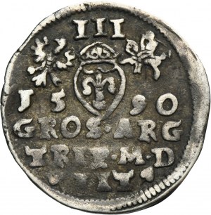 Sigismund III Vasa, 3 Groschen Vilnius 1590 - VERY RARE