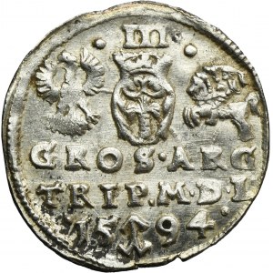 Sigismund III Vasa, 3 Groschen Vilnius 1594