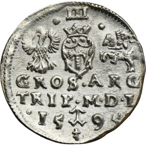 Sigismund III Vasa, 3 Groschen Vilinius 1595