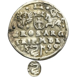 Sigismund III Vasa, 3 Groschen Vilnius 1599 - RARE, Swan